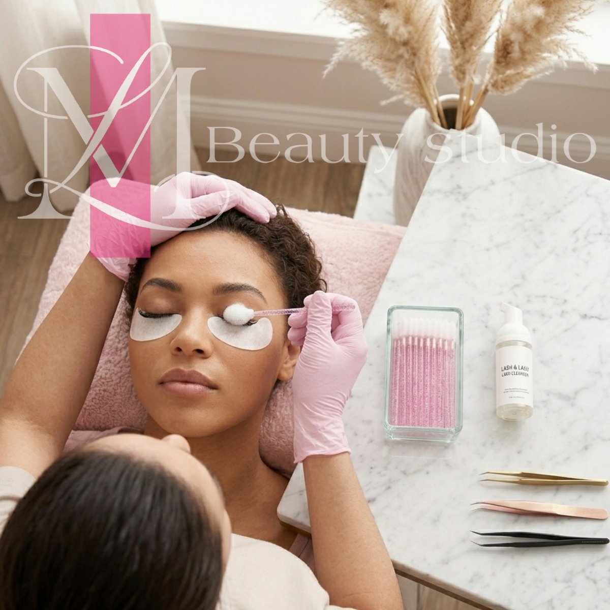 Vienkartiniai aplikatoriai blakstienų plovimui (50 vnt.) - Image 4