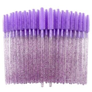 Blakstienų ir antakių šukavimo šepetėliai silikoniniai (50 vnt.)