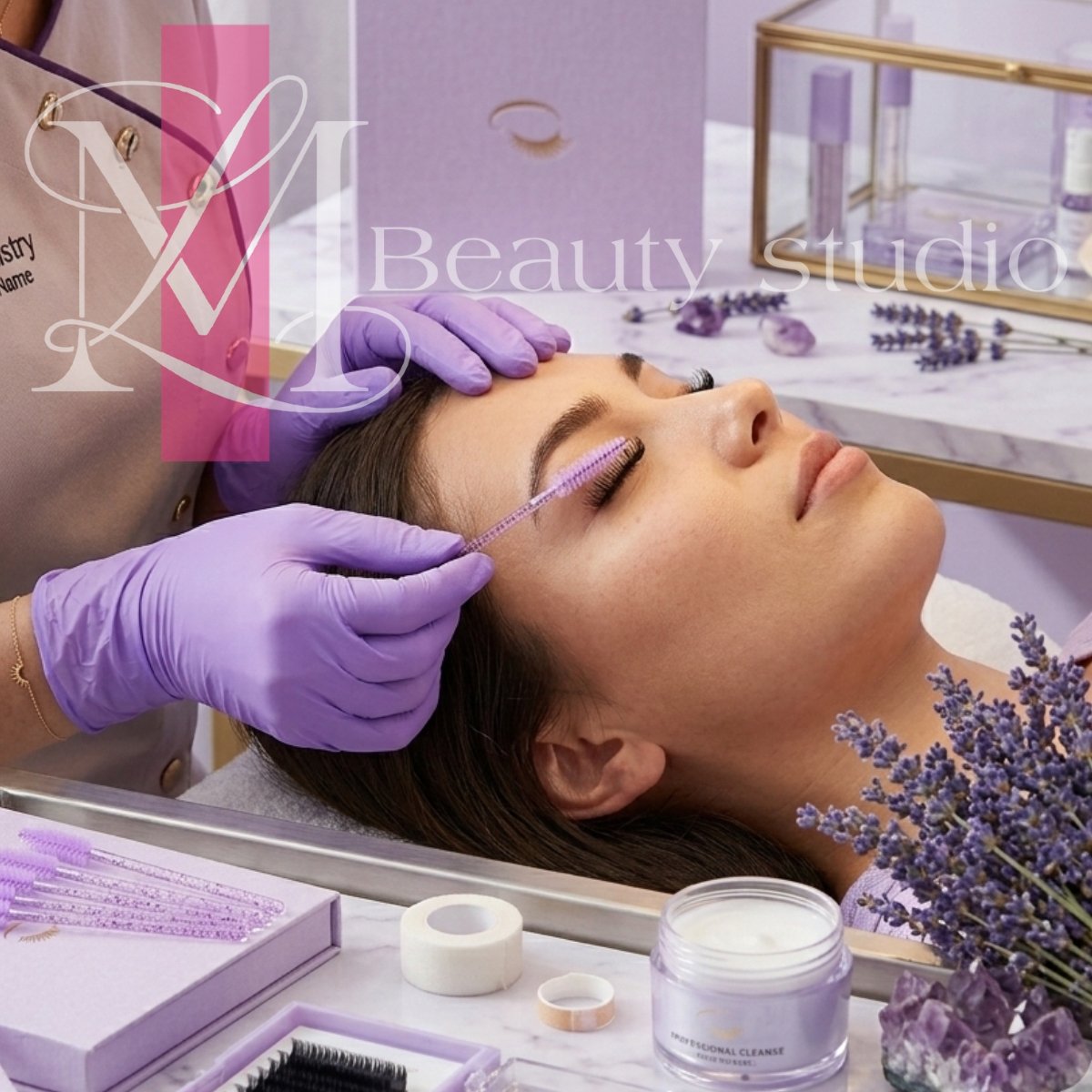 Blakstienų ir antakių šukavimo šepetėliai silikoniniai (50 vnt.) - Image 4