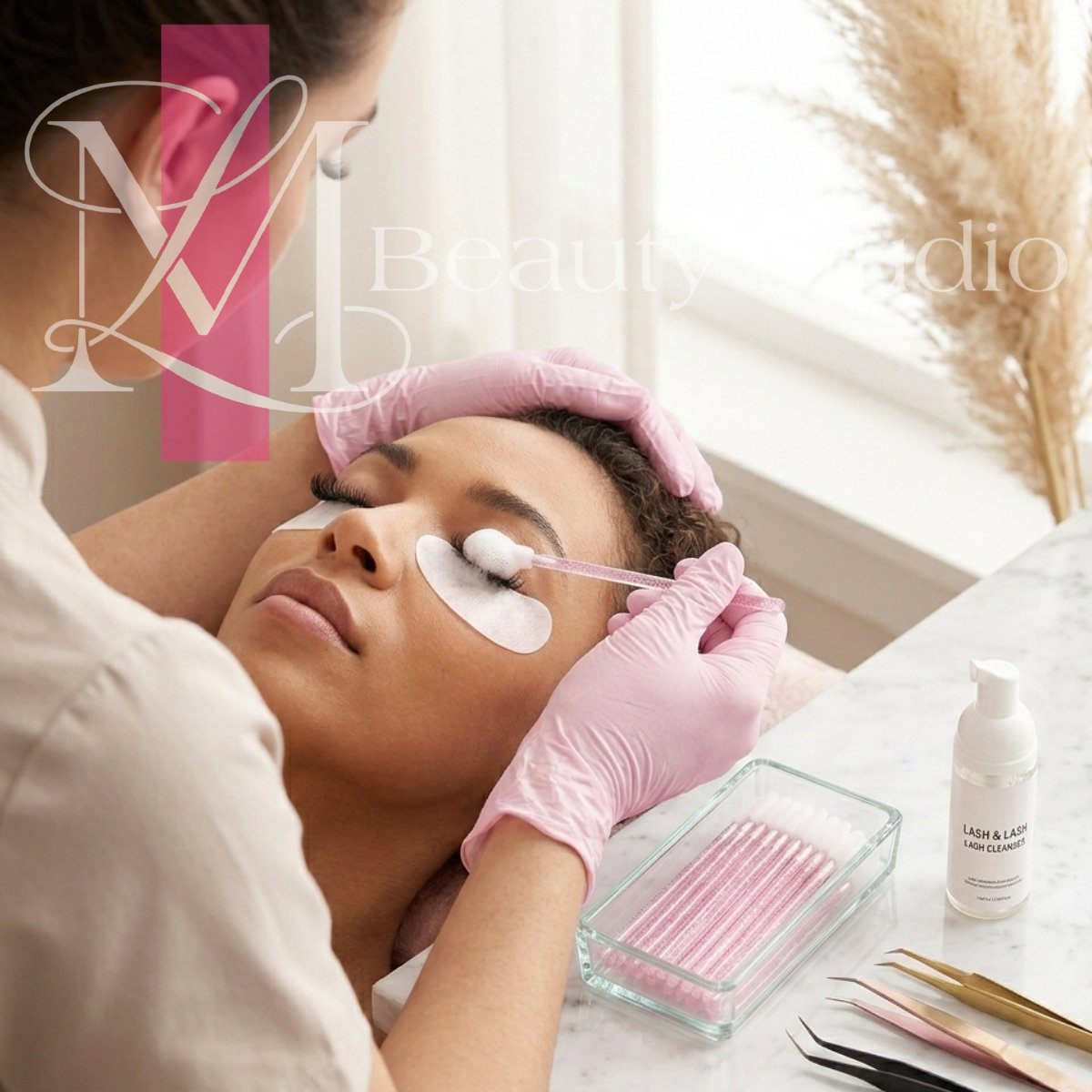 Vienkartiniai aplikatoriai blakstienų plovimui (50 vnt.) - Image 3